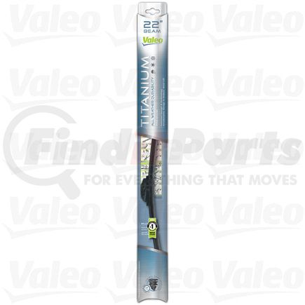 604485 by VALEO - 22" Beam Titanium Wiper Blade