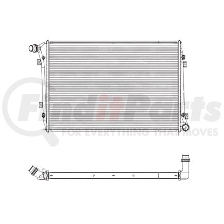 701664 by VALEO - Radiator for Volkswagen Jetta 2006 (VS13030)