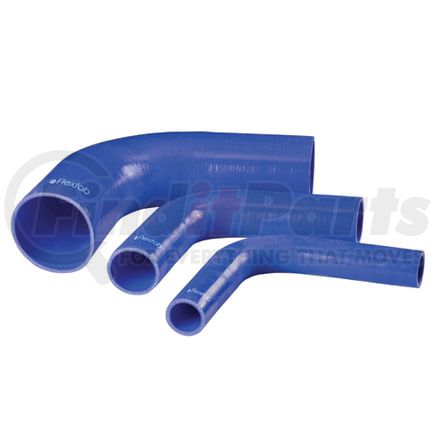 Flexfab 7884-200 Coolant Hose 6 in. Blue 90 Degree 3-Ply Silicone Elbow, 2" ID x 2.32" OD, 4" Bend Radius, 200 PSI