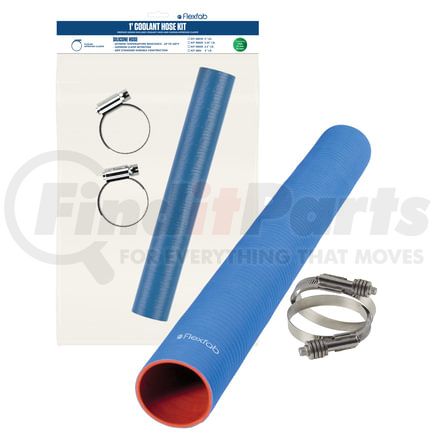 Flexfab KIT3003 Coolant Hose 12 in. Blue 3-Ply Silicone Coolant Hose and Clamp Kit, 2.5" ID x 2.82" OD, 200 PSI Actual Burst