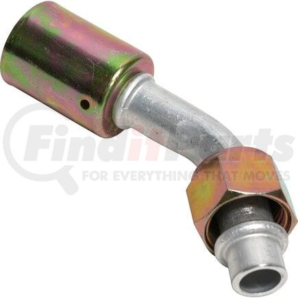 FT0082C by UNIVERSAL AIR CONDITIONER (UAC) - A/C Refrigerant Hose Fitting -- Aluminum 45º Male Oring Beadlock Fitting