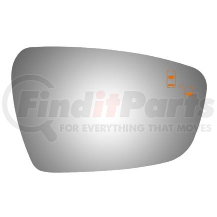 Burco 5758BC Door Mirror Glass KIA FORTE RH CONVEX BLDSP