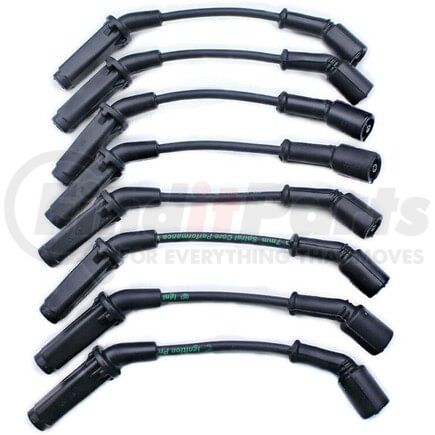 E3.1002 by E3 SPARK PLUGS - Spark Plug Wire Set; 7mm Silicone Jacket; Heavy Duty Boots; 350 Ohms/ft. Resistance; w/o Heat Shields; Incl. 10 Inch Lead And Square Type Coil;