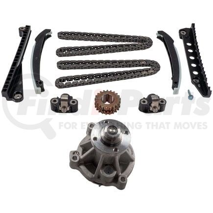 Melling Engine Products 3-391SCWP Engine Timing Chain Kit with Water Pump Stock Replacement Engine Timing Chain Kit with