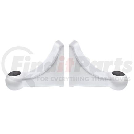 United Pacific 30438 Headlight Bracket Polished L Shape Headlight Bracket (Pair)
