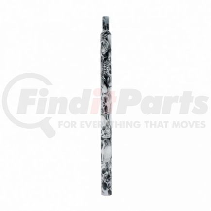 United Pacific 21940 Manual Transmission Shift Shaft 9" Skull Pattern Shifter Shaft Extension