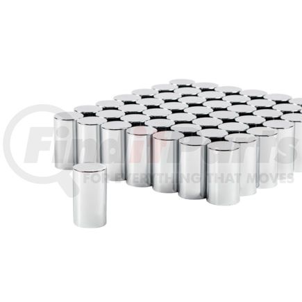 United Pacific 10568CB Wheel Lug Nut Cover Set 33mm x 3-1/2" Chrome Plastic Cylinder Nut Covers, Push-On (60-Pack)