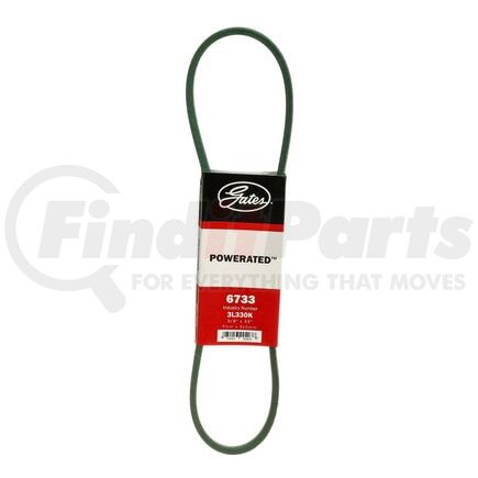 6733 by GATES - Accessory Drive Belt - PoweRated FHP Medium Horse-Power V-Belt