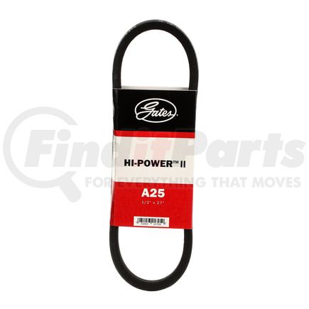 Gates A25 Accessory Drive Belt Accessory Drive Belt - Hi-Power II Classical Section Wrapped V-Belt