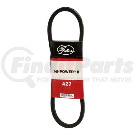 Gates A27 Accessory Drive Belt Accessory Drive Belt - Hi-Power II Classical Section Wrapped V-Belt