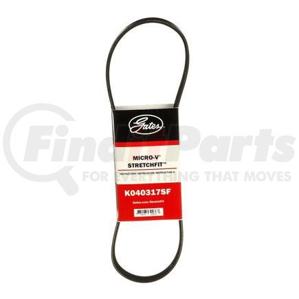 Gates K040317SF Serpentine Belt Stretch Fit Micro-V Serpentine Drive Belt