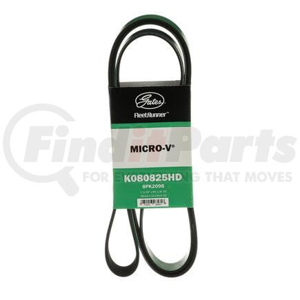 K080825HD by GATES - Serpentine Belt - FleetRunner Heavy-Duty Micro-V Serpentine Drive Belt