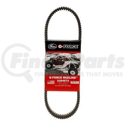 Gates 31R4573 Automatic Continuously Variable Transmission (CVT) Belt G-Force Redline Continuously Variable Transmission