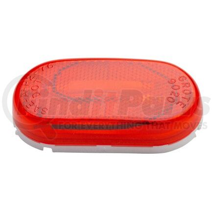 Grote 46712 Side Marker Light Single-Bulb Oval Clearance Marker Lights, Built-in Reflector