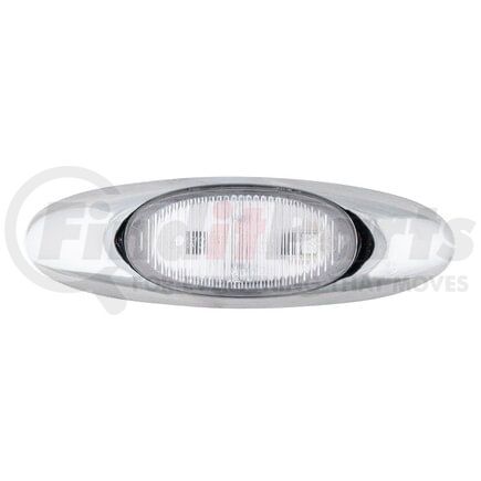 47982 by GROTE - MicroNova® LED Clearance / Marker Light - Red, with Clear Lens & Chrome Bezel
