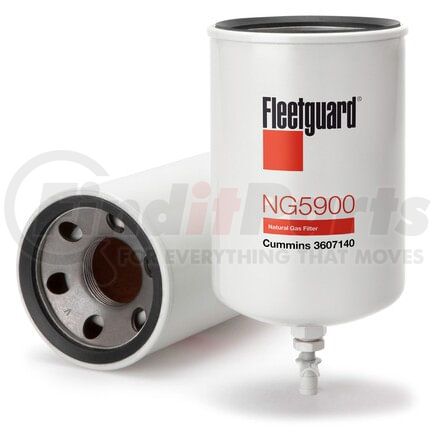 Fleetguard NG5900 Natural Gas Filter Fuel Filter, Spin-On, Natural Gas