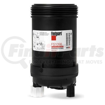 Fleetguard FS1098 Fuel Filter Fuel/Water Separator, Spin-On