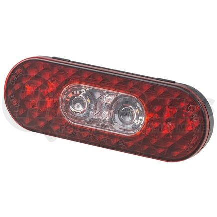 Grote 54702 Tail Light 6" Oval LED Stop Tail Turn Lights with Integrated Back-up, Integrated Hard Shell