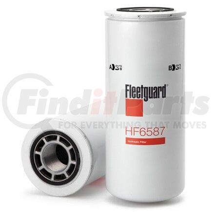 HF6587 by FLEETGUARD - Hydraulic Filter, Spin-On
