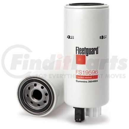 Fleetguard FS19596 Fuel Filter Fuel/Water Separator, Spin-On