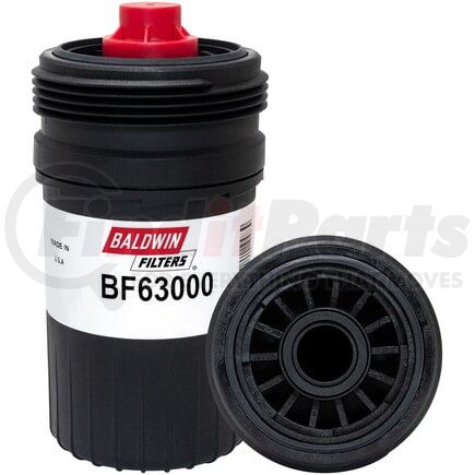 BF63000 by BALDWIN - Fuel Filter - Spin-on, S102 x 4, Attached Gasket, 4.3 Absolute