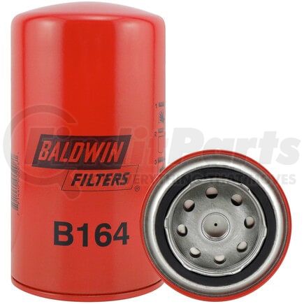 Baldwin B164 Engine Oil Filter Engine Oil Filter - By-Pass Lube Spin-On used for Carrier Refrigeration Units
