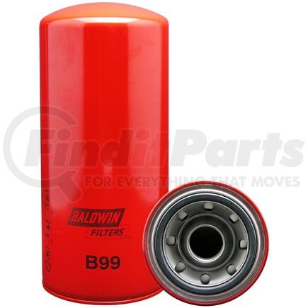 B99 by BALDWIN - Engine Oil Filter - Full-Flow Lube Spin-on, 1 1/2-16, With Integral Gasket