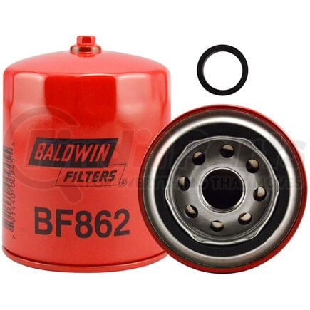 Baldwin BF862 Fuel Filter Fuel Filter - Secondary with Removal Nut used for Case, Davis, Drott Equipment