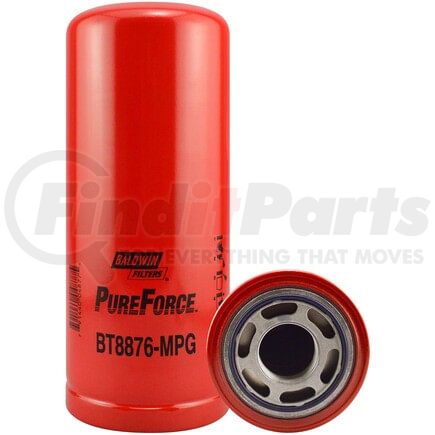 BT8876-MPG by BALDWIN - Maximum Performance Glass Hydraulic Spin-On Transmission Filter
