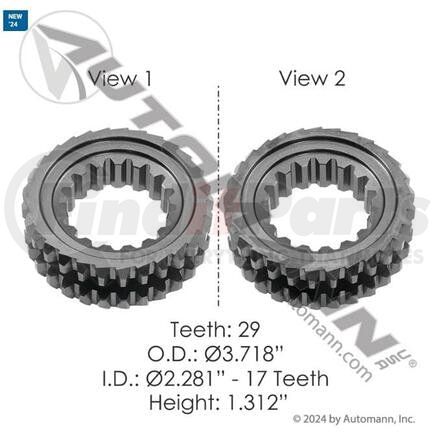 757.SLDC0907 by AUTOMANN - SLIDING CLUTCH 29 TEETH