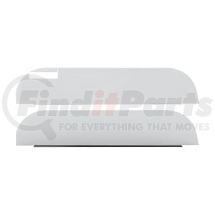 United Pacific 73017 Chop Top Door Trim 430 Stainless Steel 6" Chop Top Window Trim For Peterbilt Trucks With Cab Mounted