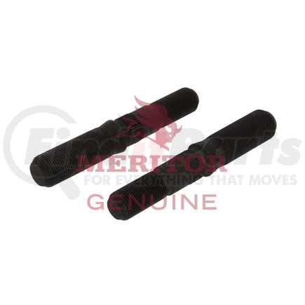 20X2136 by MERITOR - Wheel Lug Stud, 5 1/4 in. Overall Length, Round, Serrated, Right Hand, 42433 Hub End Thread, M22 x 1.5