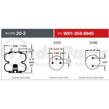 Firestone W013586945 AIRBAG