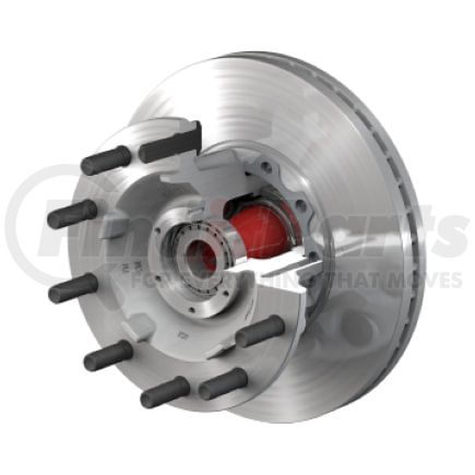 ConMet 10083212 Disc Brake Rotor and Hub Assembly Disc Brake Rotor and Hub Assembly - Front, Flat Rotor, Aluminum Hub, 2.47