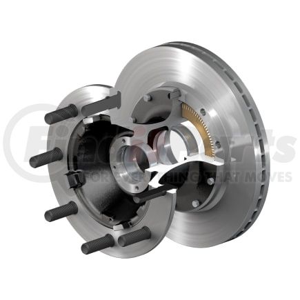 ConMet 10082921 Disc Brake Rotor and Hub Assembly Iron Conventional Hub/Rotor F08 Front HP8