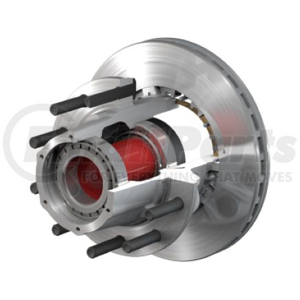 ConMet 10083398 Disc Brake Rotor and Hub Assembly Disc Brake Rotor and Hub Assembly - Splined Rotor, Aluminum Hub, 3.44 in.