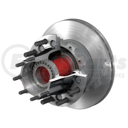 ConMet 10084791 Disc Brake Rotor and Hub Assembly Disc Brake Rotor and Hub Assembly - U-Section Rotor, Iron Hub, 2.72 in.