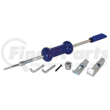 AES Industries 6010 Dent Puller Glue 9-Piece Mid-Series Slide Hammer Dent Repair Kit 5 lb. Automotive Sheet Metal Puller Set