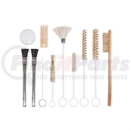 AES Industries 220 Spray Gun Cleaning Kit 20-Piece Master Spray Gun Cleaning Kit Natural Bristle Tube Brushes Detail Picks