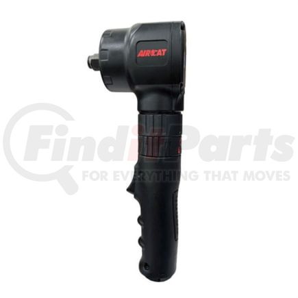 AIRCAT 1070 Air Impact Wrench 1/2 In. Drive 500 ft-lb Max Torque Heavy Duty Aluminum Pneumatic Angle Impact Wrench