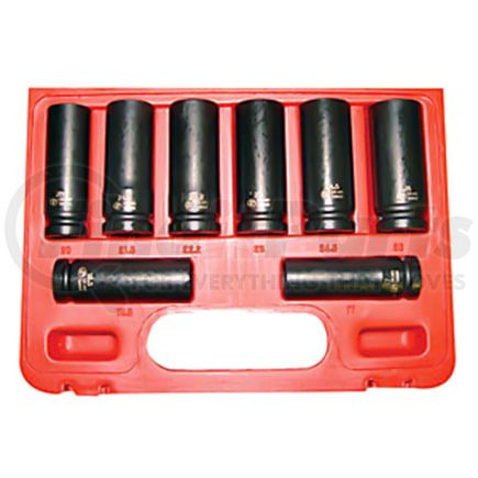 Astro Pneumatic 787022 Socket 1/2" Drive 22mm Thin-Wall Deep Impact Socket with Wheel Protective Plastic Sleeve