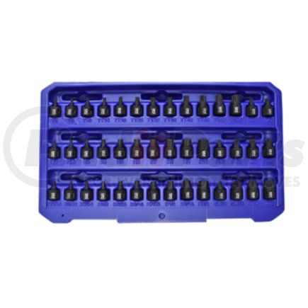 Astro Pneumatic 78142 Socket Set 42-Piece 1/4" Drive Low Profile Nano Impact Bit Socket Set with 11mm Outside Hex