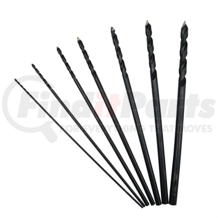 Astro Pneumatic TS7 Drill Bit Set 7-Piece 12" Aircraft Length M2 HSS TurboStep Drill Bit Set, 1/8" to 1/2" by 1/16"