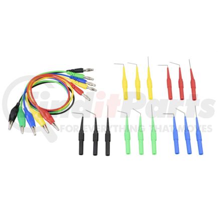 Cal-Van Tools 613 Diagnostic Test Probe 20-Piece Electrical Back Probe Kit, 15.5-Inch Lead Wires & Stainless Steel Needle Set