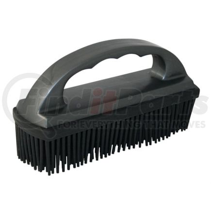 Carrand 93112 Pet Hair Brush Electrostatic Rubber Bristle Lint and Pet Hair Removal Brush with Safety Bumper