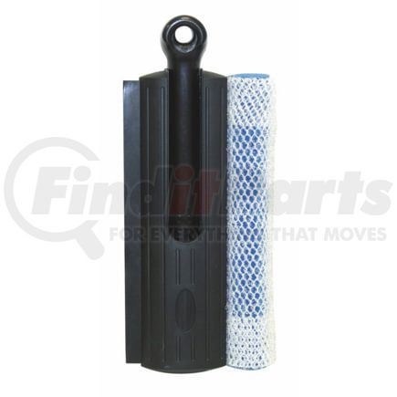 Carrand 9038 Squeegee 8" Compact Squeegee with Heavy Duty Double Scrub Nylon, 14" Handle