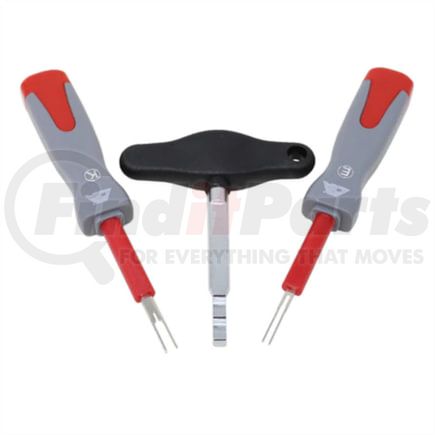 CTA Tools 9814 Wiring Connector Terminal Tool 3-Piece Terminal Tool Kit Electronic Connector Remover for Porsche
