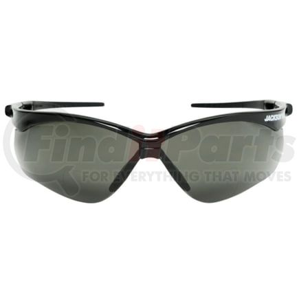 Jackson Safety 50043 Safety Glasses SG Safety Glasses with Black Frame, Smoke +1.5X Hardcoat Anti-Scratch Lens