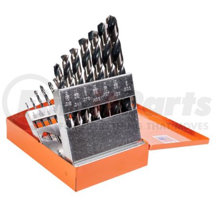 KnKut 15KK5 Fractional Jobber Length Drill Bit Set, 1/16-1/2" by 32nds, 15pc