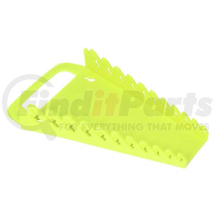 Ernst 5083HV Wrench Rack 11 Tool Capacity 1/4 to 7/8 In. HIVIZ Yellow Standard Wrench Gripper Rack